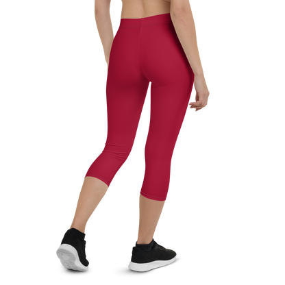 KWR Apparel Capri Leggings Red