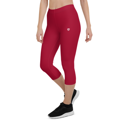 KWR Apparel Capri Leggings Red