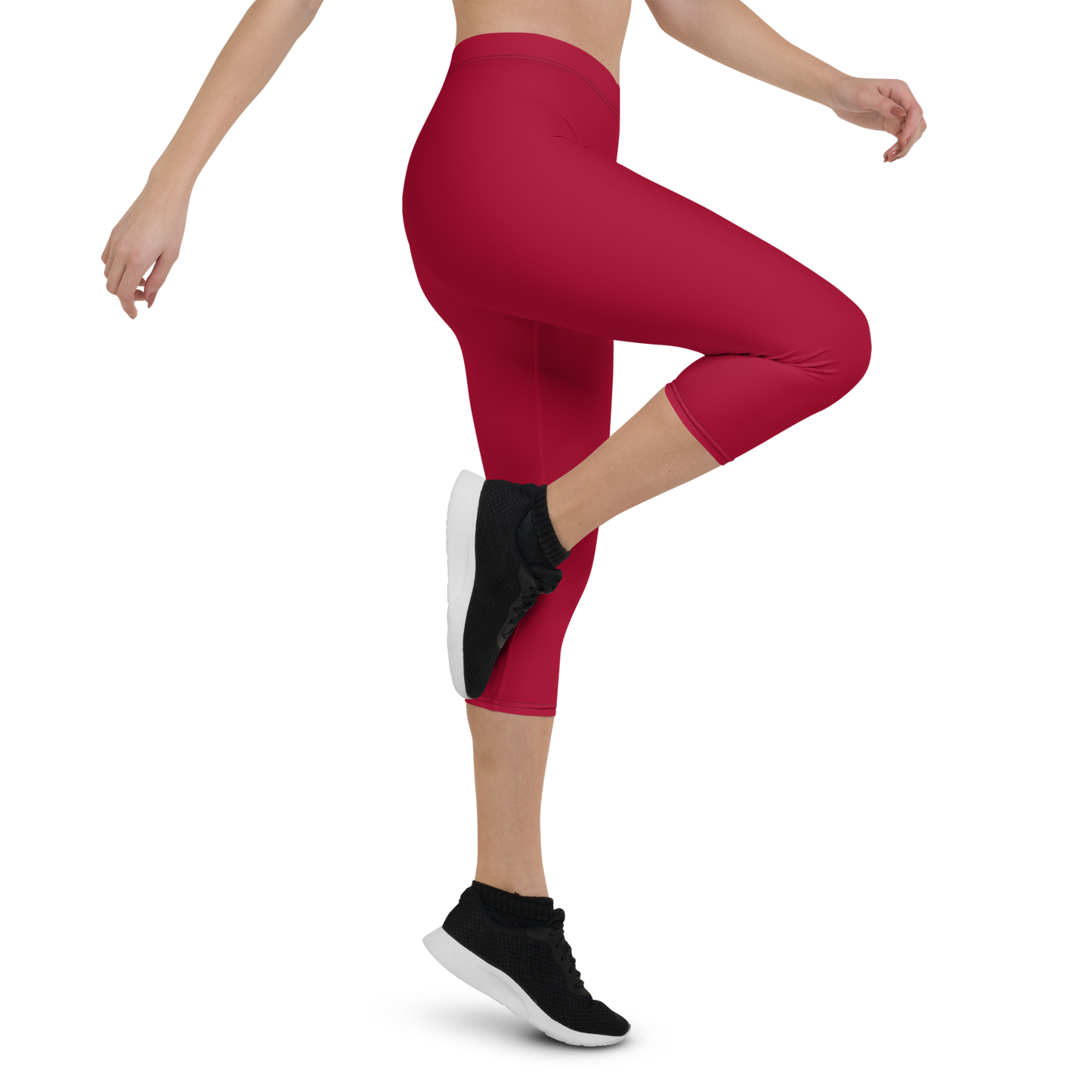 KWR Apparel Capri Leggings Red