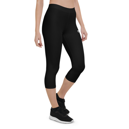 KWR Apparel Capri Leggings Black